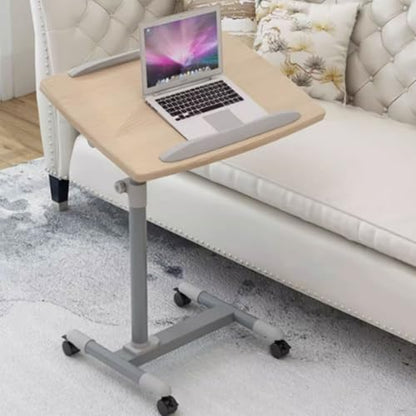 Adjustable Height Standing Desk, Living Room Mobile Sofa Side Table, Conference Room Lifting Table with Rollers, Folding and Rotating Laptop Desk
