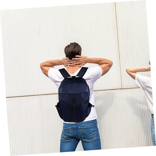 Didiseaon Laptop Backpack with USB Charging Port for Men, Business Travel Computer Bag, Blue Sturdy Outdoor Work Backpack