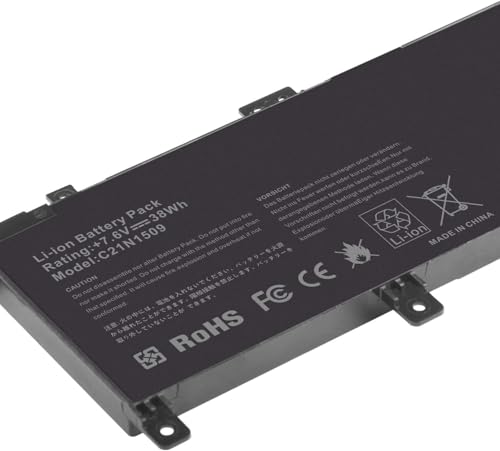 TREE.NB C21N1509 Battery for ASUS Notebook Vivobook A556 A556U F556 F556U K556 K556U X556 X556UA,C21N15WZ C21PQ9H 0B200-01750000 - size: C21N1509