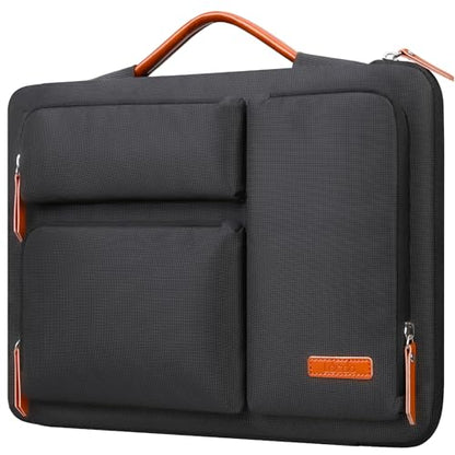 Lacdo 360° Protective Laptop Sleeve Case for 15 inch New MacBook Air M5 A3448 (2026), M4 A3241 2025, M3 A3114, M2 A2941 2024-2023, 15" MacBook Pro A1990 A1707, Computer Macbook Air 15 inch Case, Black - color: Black, size: New MacBook Air 15 Inch