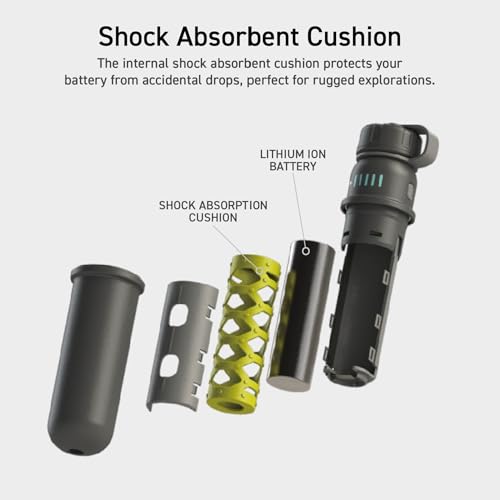 ELECOM NESTOUT Rugged Power Bank, 15000mAh Outdoor Charger, 32W USB C Fast Charging PD, Waterproof IP67, Heavy Duty Shockproof, Tactical Battery Pack for iPhone Tablet Hiking Camping Survival (Black) - color: Black