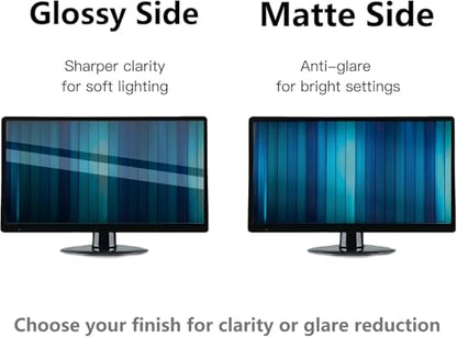 10 Pack 21.5 Inch Computer Privacy Screen Shield for 16:9 Widescreen | Anti-Glare Blue Light Privacy Filters; Anti Spy Privacy Screen Protector Film