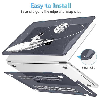 Mektron Case for M5 MacBook Pro 14 inch 2026 Model A3427 A3426 Fit 2025-2021 Model A3434 A3112 M4 A3112 A3401 A3185 M3 A2918 A2992 M2 A2779 M1 A2442 Pro/Max Cover for MacBook Pro 14", Astronauts - color: Astronauts