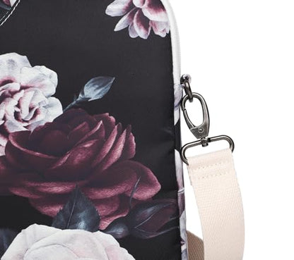 Water Resistant Laptop Shoulder Sleeve Case Bag for MacBook Pro 16 inch and 15.6 inch and 16 inch laptop (Red Rose) - color: Red Rose