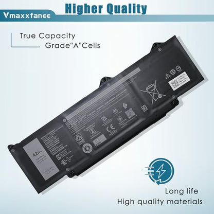 42Wh GRWKG Battery Replacement for Dell Latitude 3340 3440 3450 3540 3550 5340 5350 5440 5450 5540 7455 Precision 3580 3590 3480 3490 Series DR02P JTG7N R73TC 11.4V 3500mAh - size: 10.39*3.42*0.15 inch GRWKG