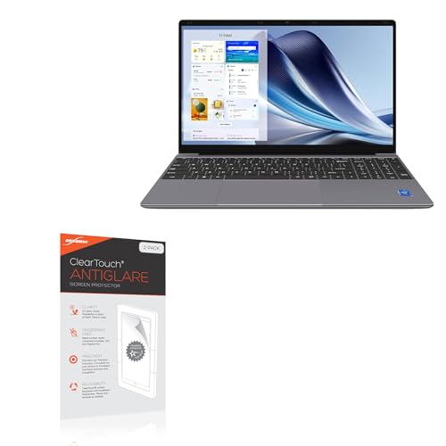 BoxWave Screen Protector Compatible with Maxsignage Notebook-NJP1561P (15.6 in) - ClearTouch Anti-Glare (2-Pack), Anti-Fingerprint Matte Film Skin