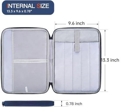 13 inch Laptop Case Sleeve Compatible with 2026-2022 MacBook Air 13-Inch M5 A3449 / M4 A3240 / M3 A3113 / M2 A2681, Apple New MacBook Air 13.6 Shockproof Protective Bag - Blue - color: Blue, size: 13.6 Inch