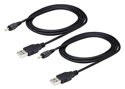 USB 2.0 A Male to DC 2.5x0.7mm Male Adapter Cable 5 Volt DC Barrel Power Jack Charging Cable for Tablet, Electronic Dog, Access Control Attendance (1M DC 2.5x0.7mm)(2packs) - color: 1M DC 2.5x0.7mm