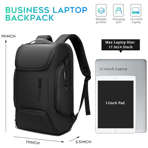 FUTURE AESTHEICS Business Laptop Smart backpack Can Hold 15.6 Inch Laptop Commute Backpack Carry on bag for men and women - color: Black