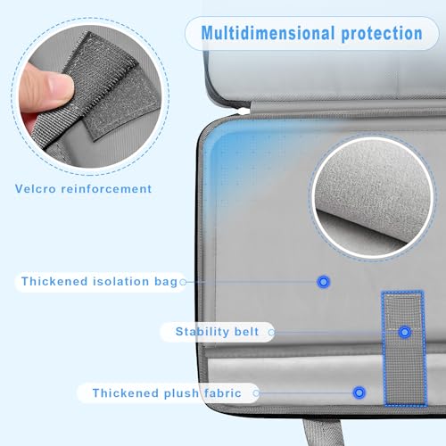ZINZ Expandable Laptop Case 15.6 Inch Sleeve, Protective Carrying Case Compatible with MacBook Neo 16", MacBook Pro 16"/15.4", Dell XPS 16" and Most 15" 15.6" 16" Notebook，G01BK01 - color: G01bk01, size: 15-16"