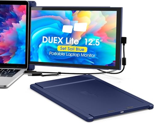 Duex Lite Mobile Pixels (2026 Version) 12.5" Portable Monitor, FHD 1080P Laptop Screen Extender HDMI Laptop Monitor USB C Plug and Play,Windows/Mac/Linux/Switch/Android - size: 12.5-inch