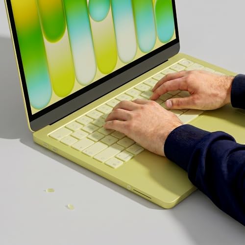 ProElife 5 Pcs Anti Dust Dirt Plug Cups Set for MacBook Neo, Citrus Clear | Durable & Reusable Silicone Laptop Accessories, Custom Fit Design, Easy to Clean Non-Slip Stuff for Macbook USB-C & Headphone - color: Citrus Clear