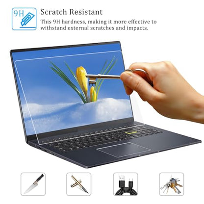 i-Tensodo 2 Pack Tempered Glass Screen Protector for 15.6" Samsung Galaxy Book 4 15.6" /Galaxy Book 3 15.6" /Galaxy Book 2 15.6", 9H Hardness Tempered, Ultra HD, Anti Fingerprint - color: Tempered Glass