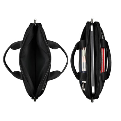 Laptop Shoulder Bag for Women Men, Waterproof Computer Case Messenger Bag Briefcase for Business Office Travel - color: Music Guitar in Water and Fire