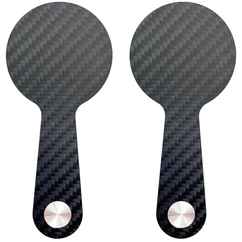 2Pack Carbon Fiber Adjustable Laptop Stand Magnetic Phone Holder Computer Monitor Side Mount Clip for iPhone MagSafe Series & All Phones Portable Foldable Computer Expansion Bracket Black - color: black