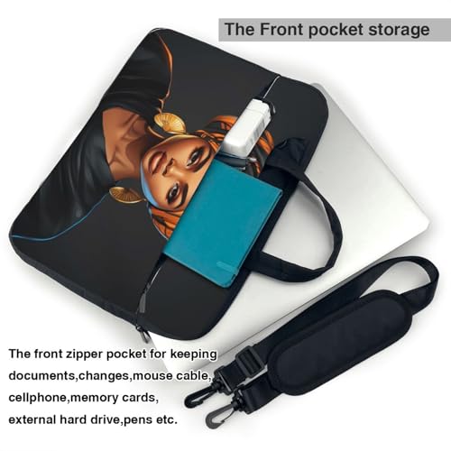 Laptop Bag Case African Women Computer Messenger Shoulder Bag Laptop Sleeve Briefcase - size: 13 inch