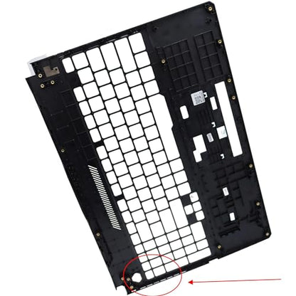 Deal4GO Upper Case Palmrest Keyboard Bezel Cover (7 Air Outlet) Replacement for ASUS FA506 FX506 FA566 FA506Q FA506IE FX506HM - Black