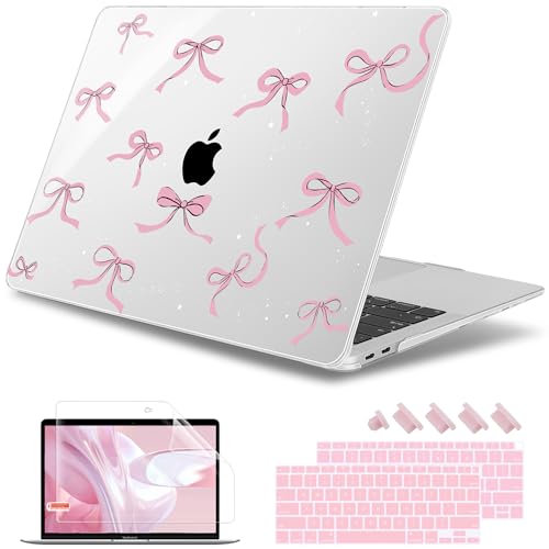 May Chen Compatible with MacBook Air 13 inch Case 2022 2021, 2020-2018 Release Model: M1 A2337 A2179 A1932, Plastic Hard Shell Case Cover for Mabook Air 13 inch with Retina Dispaly, Star Bow - color: Star Bow