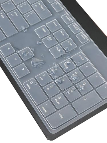 Silicone Keyboard Cover Skin Compatible for HP EliteOne 800 G4 All-in-One PC, HP USB Slim Business Keyboard SK-2120 KU-1469 KB-1469 803181 T4E63AT KBAR211 (Clear)