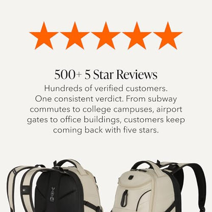 SwissGear 1900 Mini ScanSmart 16-Inch Backpack, Fits Up to 13-Inch Laptop, RFID Protection & ScanSmart TSA-Friendly Compartment, Oatmeal - color: Oatmeal