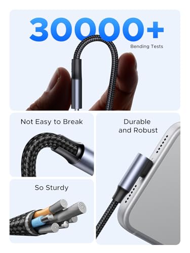 UGREEN 240W Right Angle USB C Cable, PD 3.1 Fast Charging, 3.3ft | 90° right angle with E-Marker chip. For iPhone 17/16/Pro/Max, MacBook Pro M5, iPad, Galaxy S26/S25, Steam Deck, Switch - size: 3.3FT