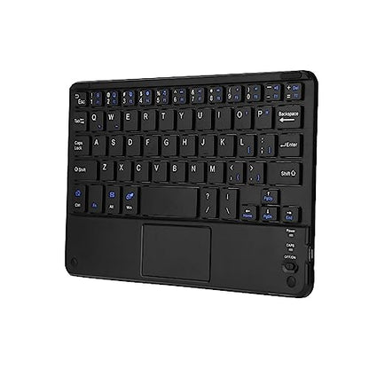 Keenso Mini Wireless Keyboard with Touchpad, LowProfile Slim Keyboard for PC Tablet, 90 Hours Working Time, Suitable for Travelers