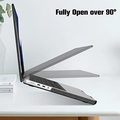 Fintie Hard Shell Case for MacBook Pro 14 Inch, Frost Black | A3434 A3112 A3185 A3401 A2992 A2918 A2779 A2442 A3426 A3427, 2021-2026, M5/M4/M3/M2/M1 - color: Frost Black, size: Pro 14 Inch