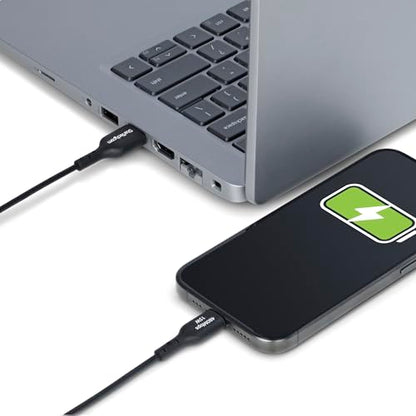 StarTech 15ft/4.5m USB-A to USB-C Charging Cable, 3A, Black (USB2AC15FBKE) | USB 2.0 480Mbps, TPE jacket, Black, Male to Male, Aluminum braided shield, 15W, Charge and Sync - color: Black, size: 15 ft, style: 1-Pack