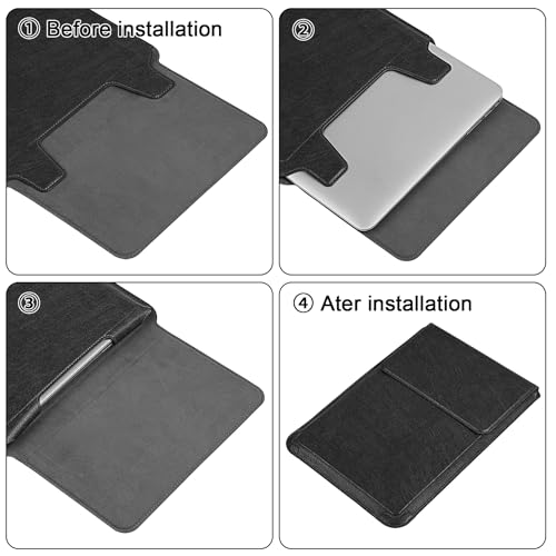 HoYiXi 15.6 16 Inch Laptop Sleeve Case with Stand Feature for MacBook Pro 16 2025 & 2021,ASUS Vivobook 15/MacBook Pro 15/Surface 3/Matebook D15/Galaxy Book Flex,15-16'' Laptop Cover,Black - color: Black, size: 15-16'' laptop