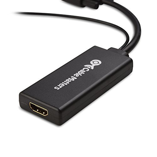 Cable Matters VGA to HDMI Adapter, VGA to HDMI Converter | For Monitor and TV, Audio Support