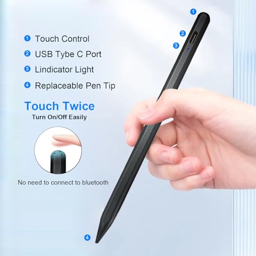 EFAITHFIX Stylus Pen for iPad Universal Touch Screens Pencil Compatible with iPhone/iPad pro/Mini/Air/Android/Microsoft/Surface All Touch Screen, Writing Drawing (Stylus Pen for Universal Screen) - color: Stylus Pen for Android Black