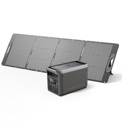 DABBSSON 3072Wh Solar Generator with 210W Solar Panel, Semi-Solid LiFePO4, 3000W AC Output 6,TT-30 1 for Charging RV,P-Boost 3600W,Lightweight,1.3X Runtime,3000L Power Station for Camping Home Backup - style: 3000L+210W Solar Panel