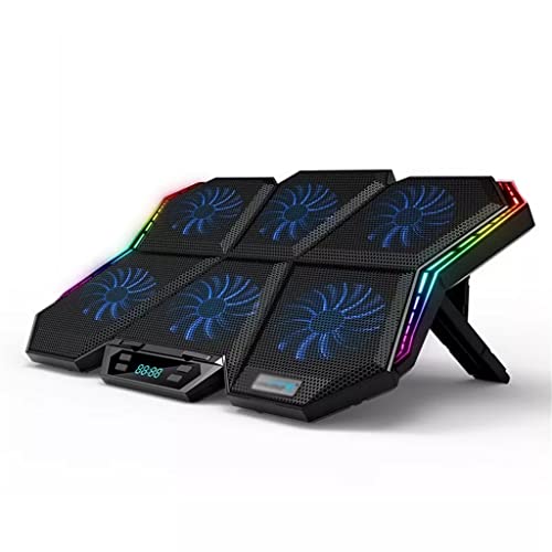 Gaming Laptop 12-17 Inch Cooling Screen Laptop Pad Laptop Cooler Stand with Six Fans(D) - color: D
