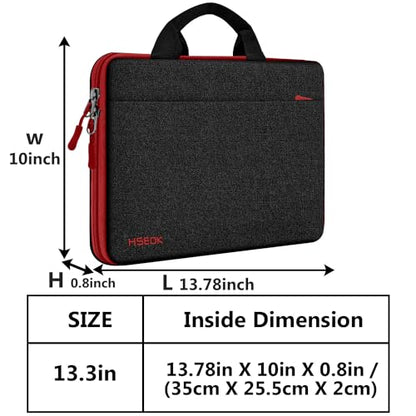 Hseok Laptop Sleeve 13-14 Inch Case Briefcase Compatible with MacBook Neo Pro 14 M5/M4/M3/M2/M1, All Models 13.3 Mac Air/Pro, XPS 13 14, Most Popular 13"-14" Notebooks,B01K03 - color: B01K03, size: 13"-14"