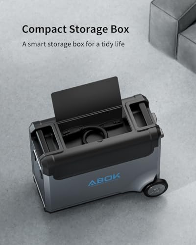 ABOK Ark3600 Portable Power Station of Extra Battery | Expandable to 11520Wh, 3840Wh LiFePO4 Battery, 3H Fast Charge, 3600W Solar Generator for Home Backup, Hurricane, Camping, RV - style: Ark3600 Extra Battery