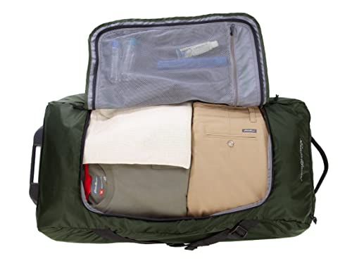 Eddie Bauer Traverse Luggage | Roller Wheels | Telescoping Handle | Travel | Vacation | Ripstop Nylon - Dark Loden, 31" - color: Dark Loden, size: 31"