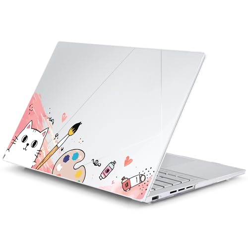Batianda Creative Case for ASUS Zenbook 14 OLED 2024 2025, Artist Cat | Model UX3405×× / UM3406××, Slim Plastic Hard Shell, Artistic Designs, Ultra-Thin Lightweight Laptop Case - color: Artist Cat
