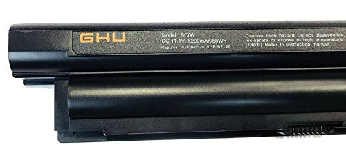 GHU VGP-BPS26 Battery 58Wh Replacement for Sony VAIO SVE151D11L VPCEB Series, Compatible with BPS26A BPL26 - style: 5200mAh/(VGP-BPS26)