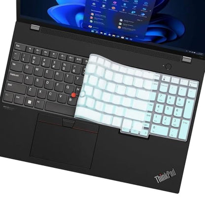 Keyboard Cover for Lenovo ThinkPad E16 L16 P16 P16v (Gen 2/Gen 1) / T16 P16s (Gen 3/Gen 2/Gen 1) 16 inch, Thinkpad L15 Gen 4/3 15.6 inch (Not Fit Thinkpad Z16,L15 Gen 2/1)-MintGreen - color: MGreen