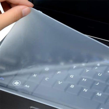 Leadigol 5 PCS Universal Keyboard Protector Cover Skin, Silicone Waterproof Dustproof Keyboard Protector Skin 10-17inch for Laptop Notebook(S) - size: S