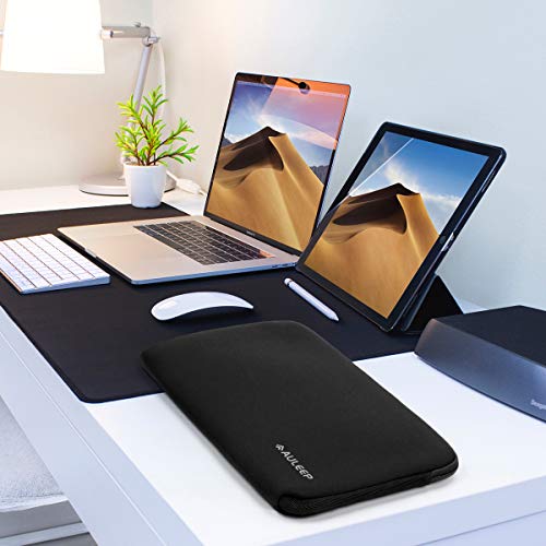 AULEEP 11-12 Inch Laptop Sleeves, Neoprene Notebook Computer Pocket Tablet Carrying Sleeve/Water-Resistant Compatible Laptop Sleeve for Acer/Asus/Dell/Lenovo/HP, Black - color: black, size: 11-12 inch