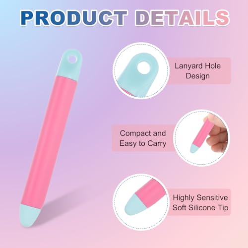 PATIKIL Stylus Pens for Touch Screen, High Sensitivity Universal Pen Capacitive Digital Pens Touchscreen Stylus for Phone Tablets Laptop Touch Screen Devices, Pink - color: Pink