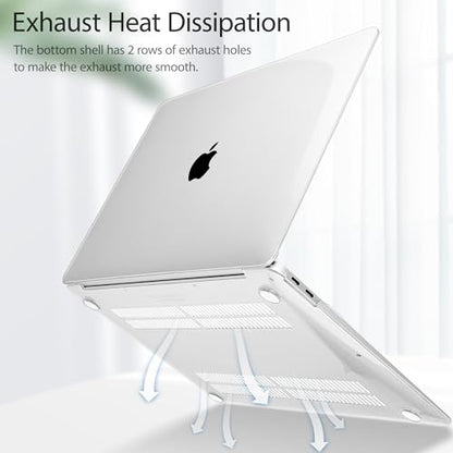 May Chen Compatible with New MacBook Air 13 inch Case 2021 2020 2019 2018 Release Models: M1 A2337 A2179 A1932, Plastic Hard Shell Case for MacBook Air 13 inch & Retina Dispaly Fits Touch ID, Clear - color: Clear