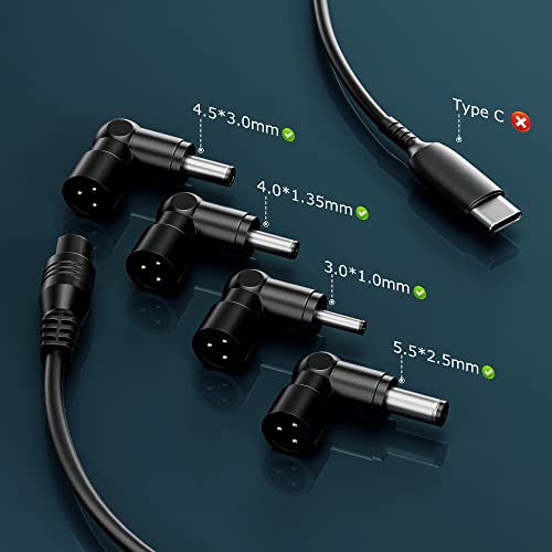 Powseed Laptop Charger 65W 19V 3.42A Replacement for Asus VivoBook 14 15 16 S13 S14 S15 Zenbook and More Series AC DC Computer Power Cord Compatible with 45W 19V 2.37A 33W 19 V 1.75A