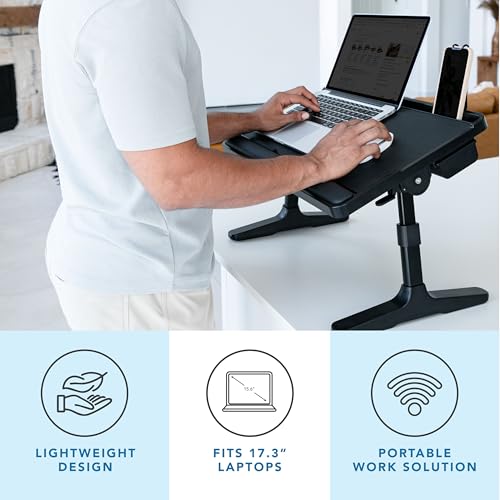 LAPGEAR Easy Tilt Bed Desk - Black, Fits 17.3" Laptops - color: Black