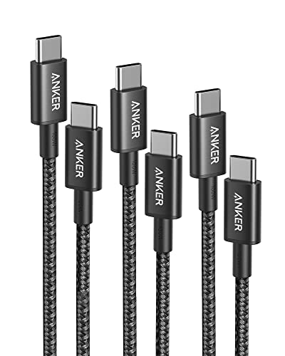Anker USB C to USB C Cable, 100W Fast Charging Cable(3.3 ft / 6 ft / 10 ft) | For iPhone 17 / 17 Pro, MacBook, and More - color: Black, size: 3.3FT+6FT+10FT