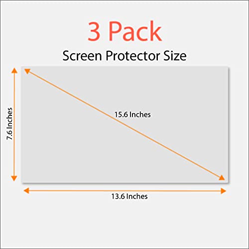 Anti-Glare and Anti Finger Print Screen Protector (3 Pack) for 15.6 Inches Laptop - color: 15.6" Screen Protector
