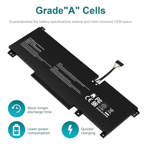 Futurebatt BTY-M492 Battery Replacement for MSI WF66 WF76 11UI 11UJ Katana GF66 11UD 12UG 12UX GF76 11UE 12UD Crosshair 15 17 A11UCK A11UDK A11UEK Sword 15 A11U A11UD A11UE Pulse GL66 GL76 7506 - size: BTY-M492