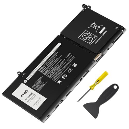 TREE.NB G91J0 Battery for Dell Latitude 3520 3420 3320 3330 Inspiron 3510 3511 3515 3525 3530 5310 5320 5330 5410 5415 5418 5510 5515 7415 7420 7415 2-in-1 Vostro 5620 5625 PG8YJ 0PG8YJ FH3K2 927N5 - size: 8.39x3.5x0.24inch G91J0