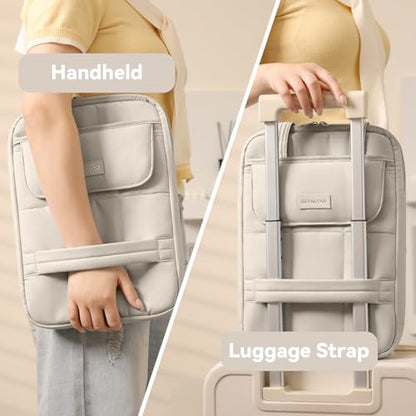 Puffy Laptop Sleeve for MacBook Pro/Air M4/M3/M2/M1 (2024-2019), iPad Pro/Air/Mini - color: Beige